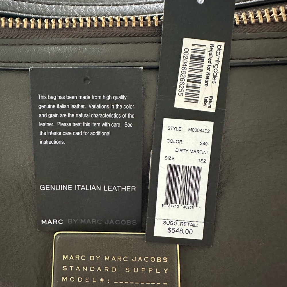 Marc by Marc Jacobs dirty martini and Gold Leather Tote - Picture 4 of 7
